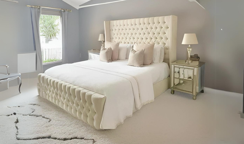 Cadre de Lit Clouté - Bianca - Möbel Unique