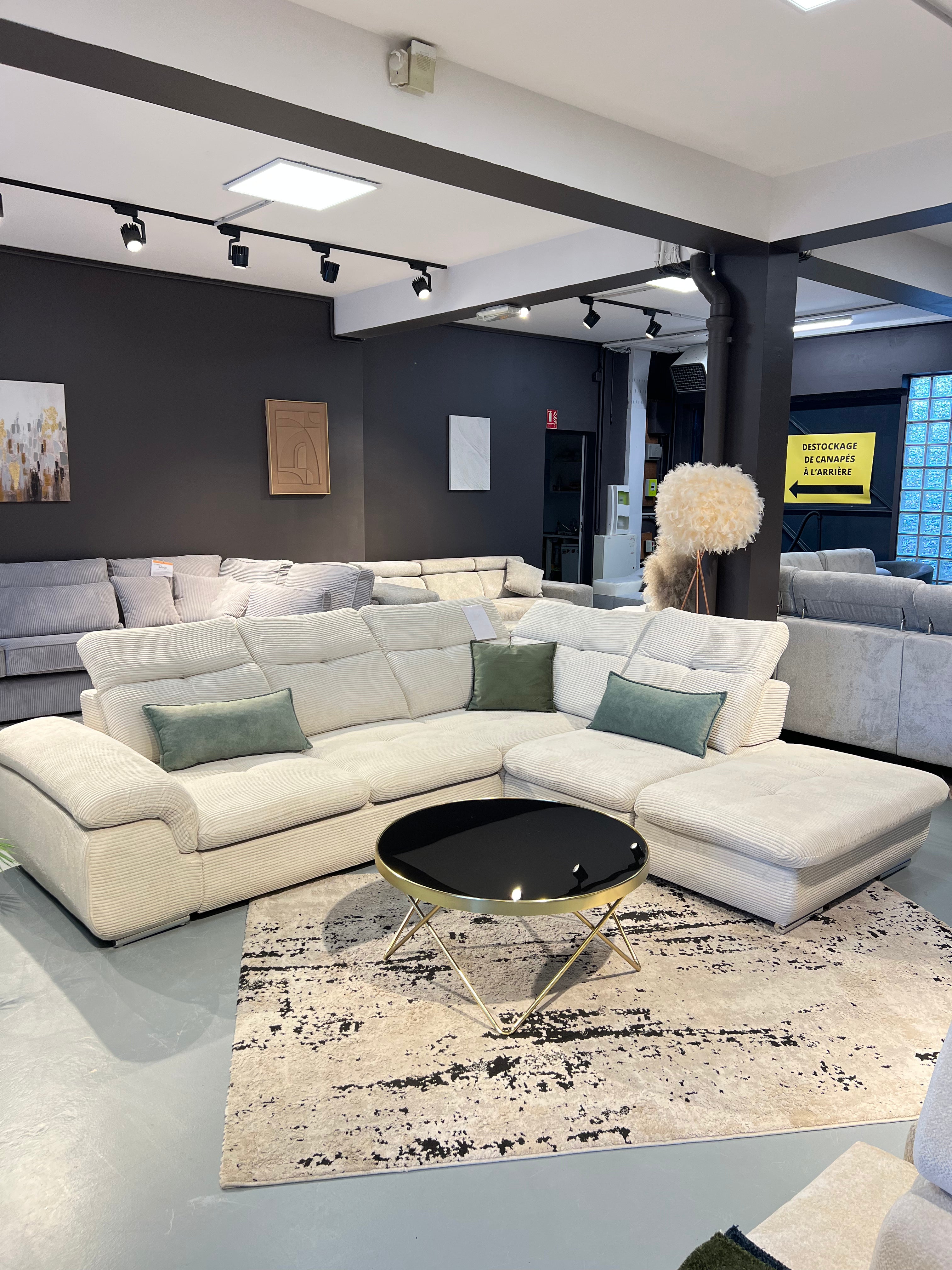 Canapé d'angle Andy L - Möbel Unique