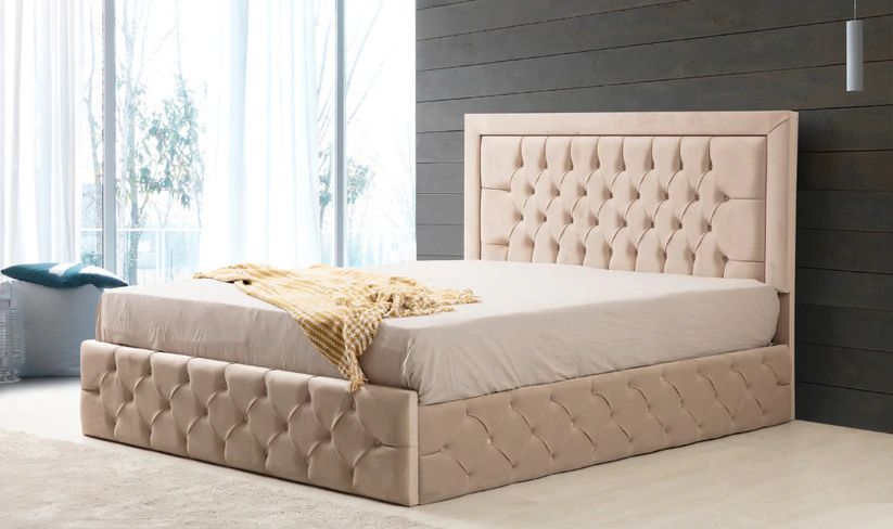 Cadre de Lit Roma - Beige - Möbel Unique