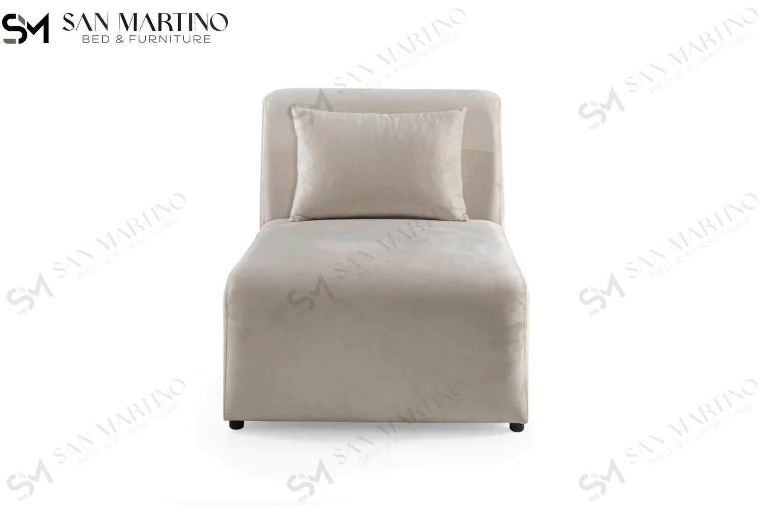 Canapé Coco en velours Blanc Cassé - Möbel Unique
