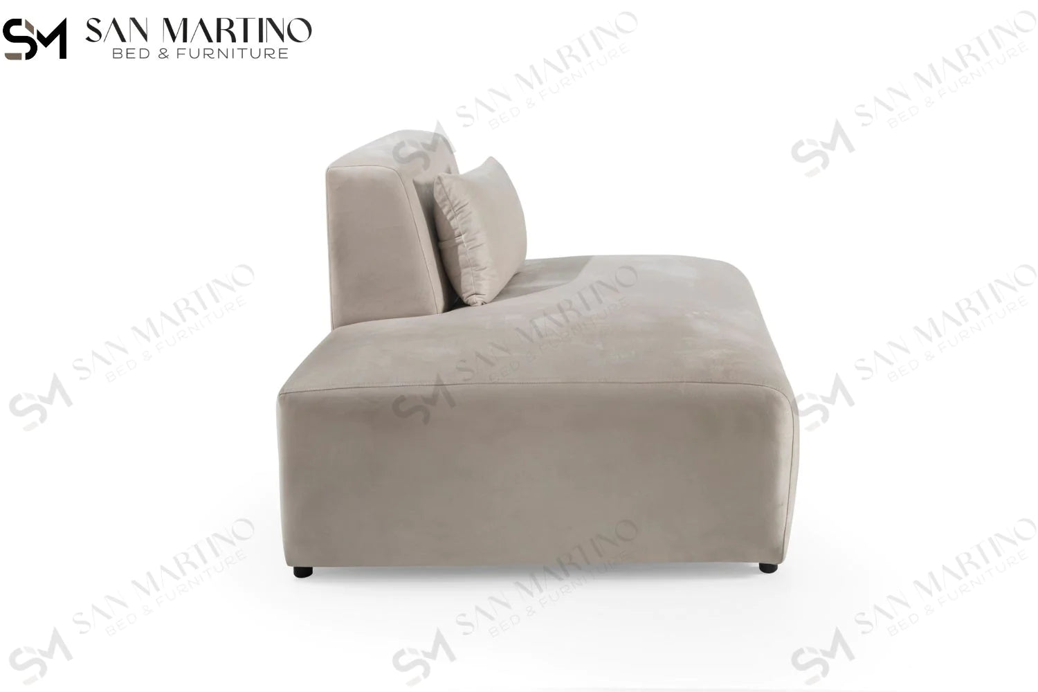 Canapé Coco en velours Blanc Cassé - Möbel Unique
