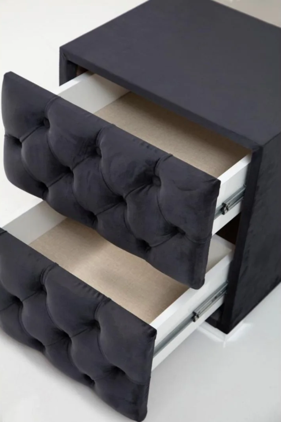 Table de chevet gris anthracite - Möbel Unique