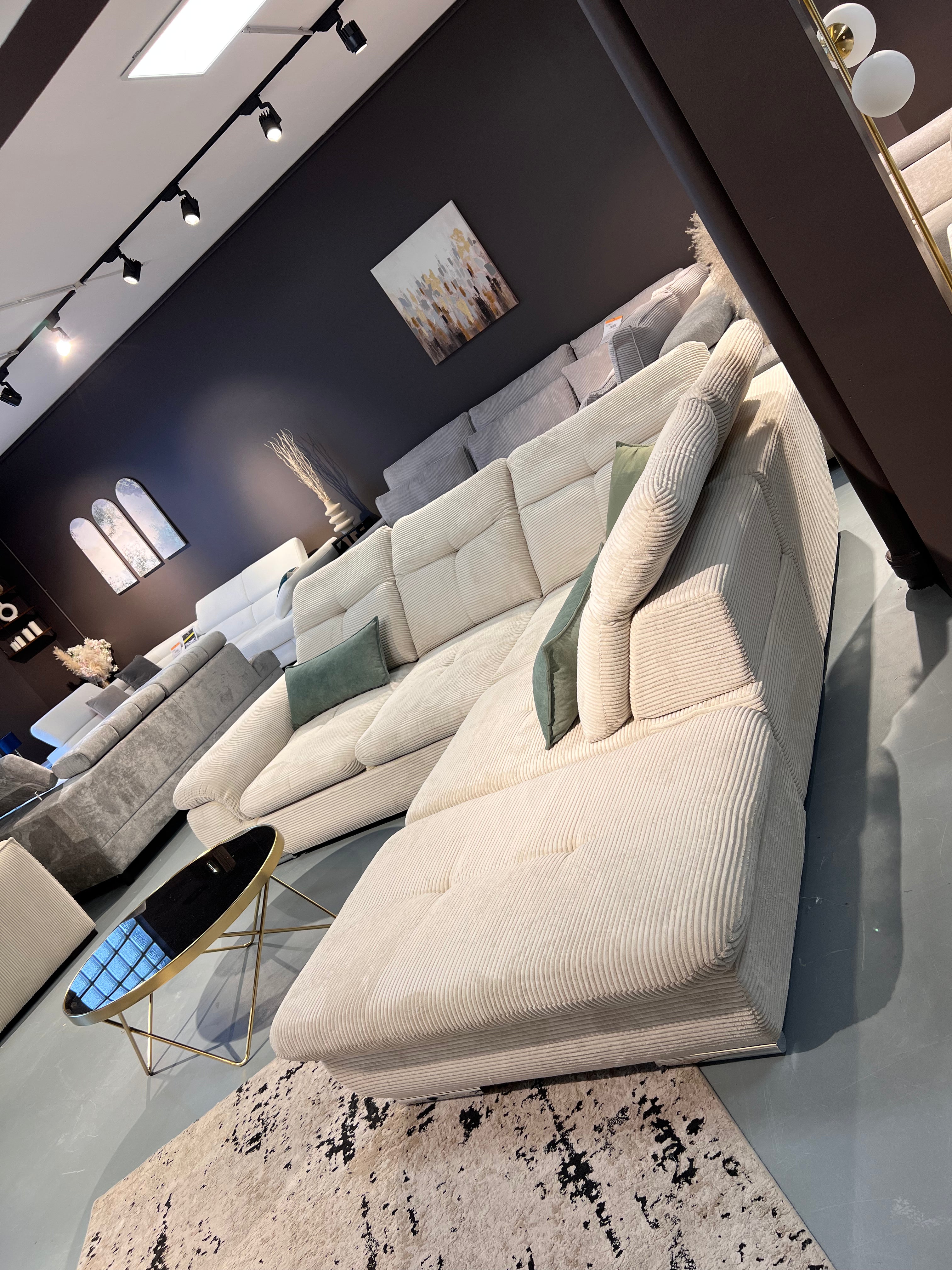 Canapé d'angle Andy L - Möbel Unique